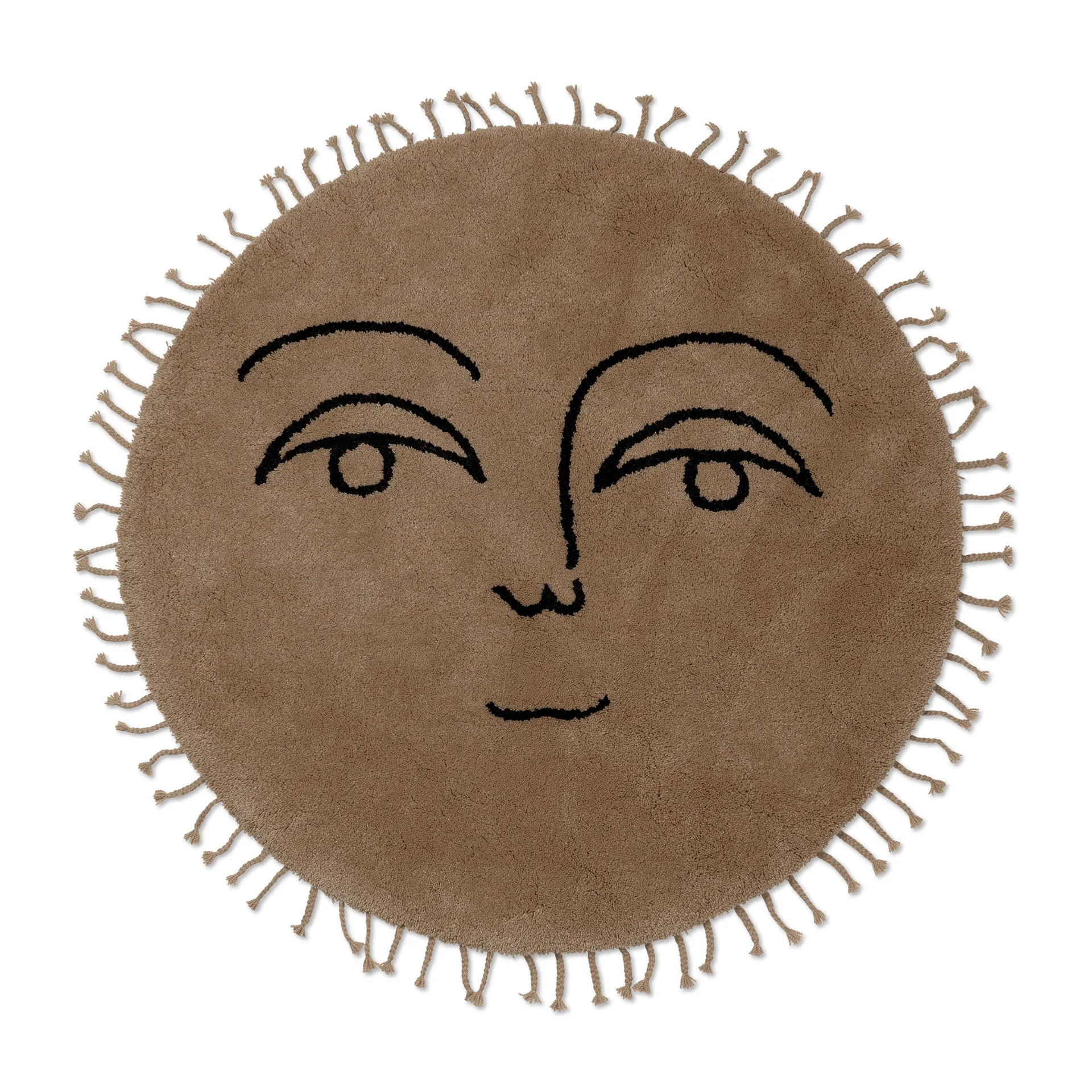Sun matto Ø130 cm, Luonnolinen Ferm Living