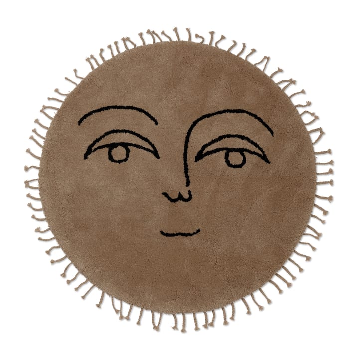 Sun matto Ø130 cm - Luonnolinen - Ferm LIVING