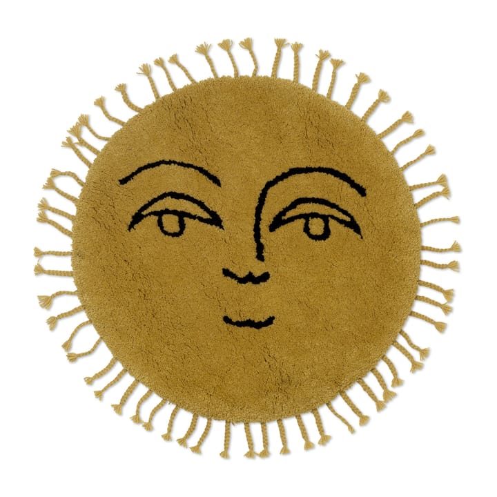 Sun matto Ø70 cm, Keltainen Ferm Living