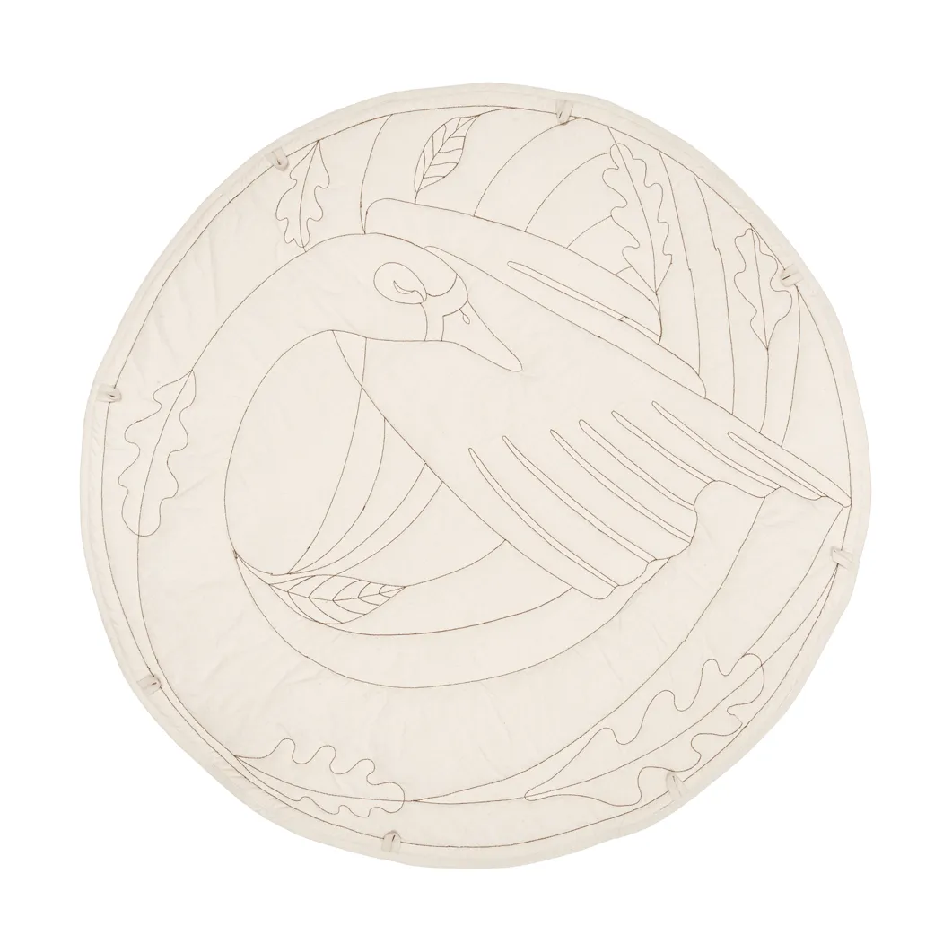 Swan baby matto, Natural, Ø100 cm Ferm Living