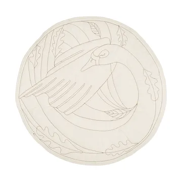 Swan baby matto - Natural, Ø100 cm - Ferm Living