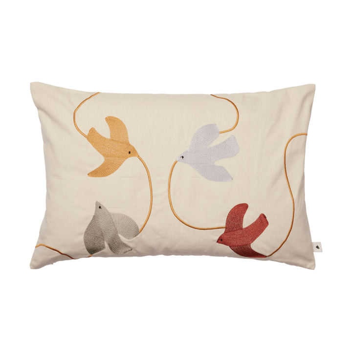 Swif bird brodeerattu tyynynpäällinen 40x60 cm - Multi - Ferm Living