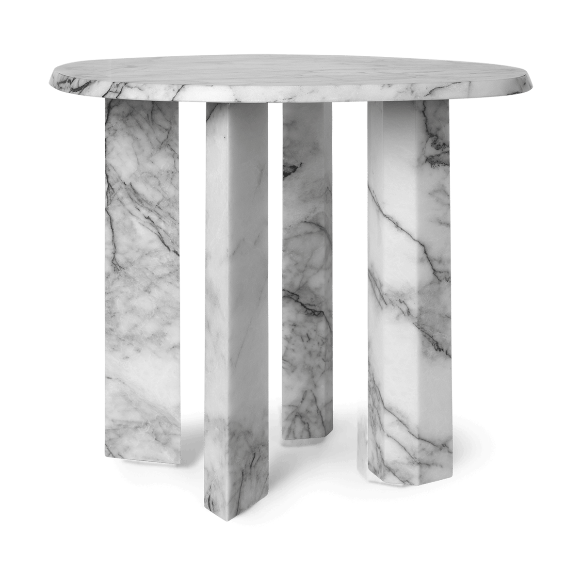 Ferm Living Taula sivupöytä 54,4x45 cm White-charcoal