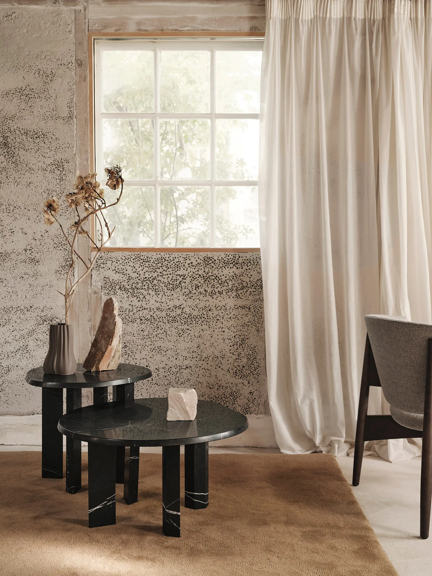 Taula sohvapöytä Ø67x35 cm, Black Ferm Living