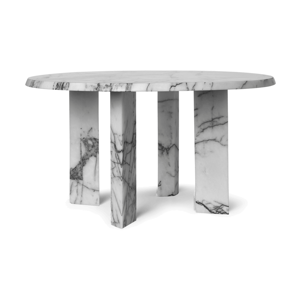 Ferm Living Taula sohvapöytä 67x35 cm White-charcoal