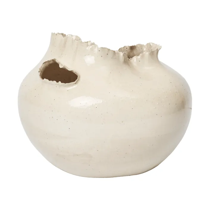 Tereo maljakko, Off-white speckle, 18 cm Ferm Living