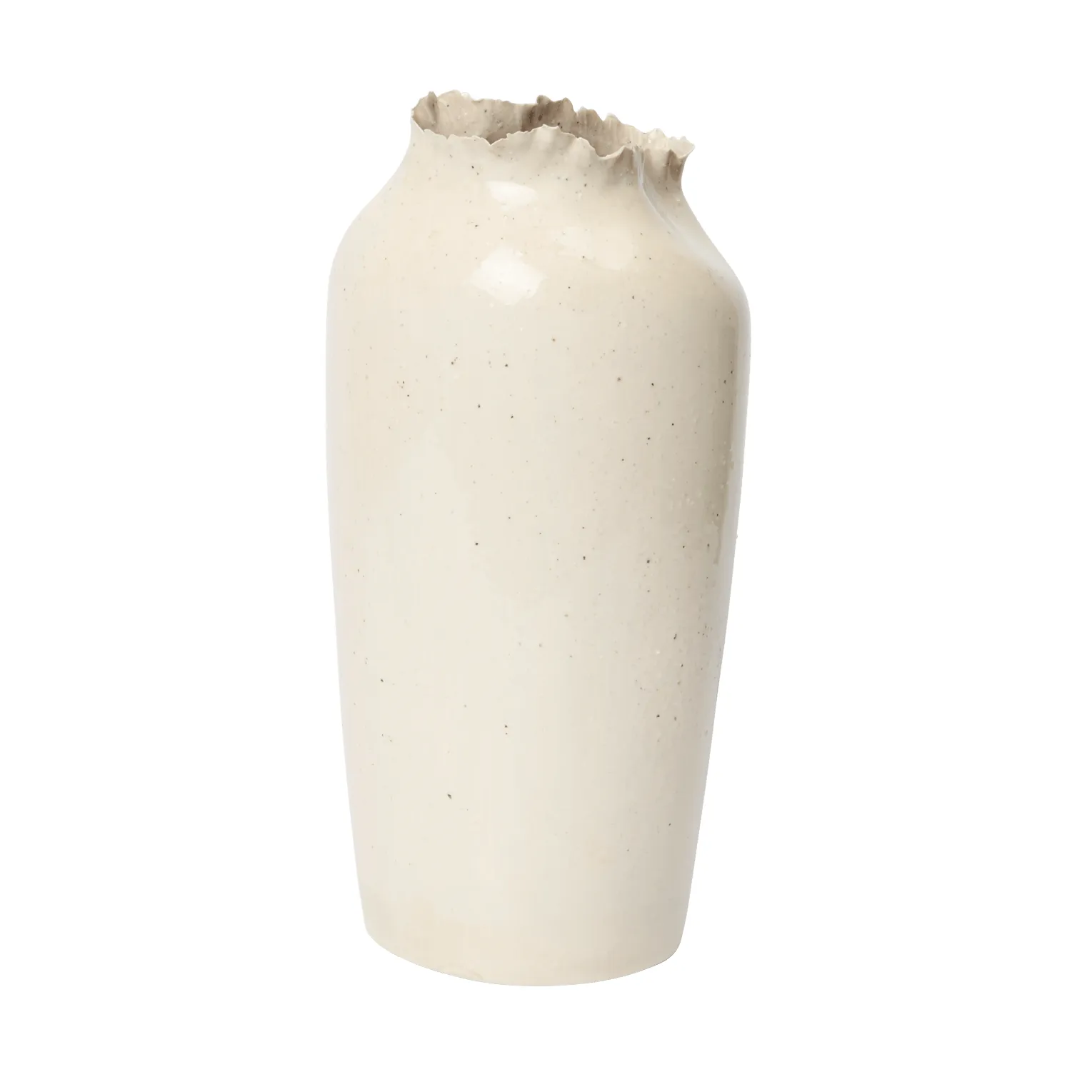 Tereo maljakko, Off-white speckle, 27 cm Ferm Living