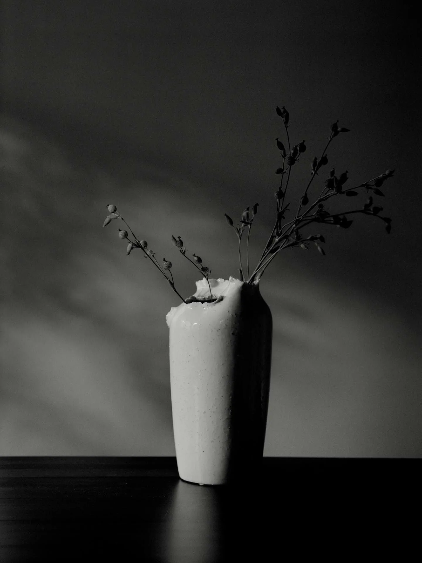 Tereo maljakko, Off-white speckle, 27 cm Ferm Living