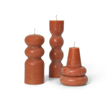 Torno kynttilät 3-pakkaus Ø 4 cm - Amber - Ferm Living