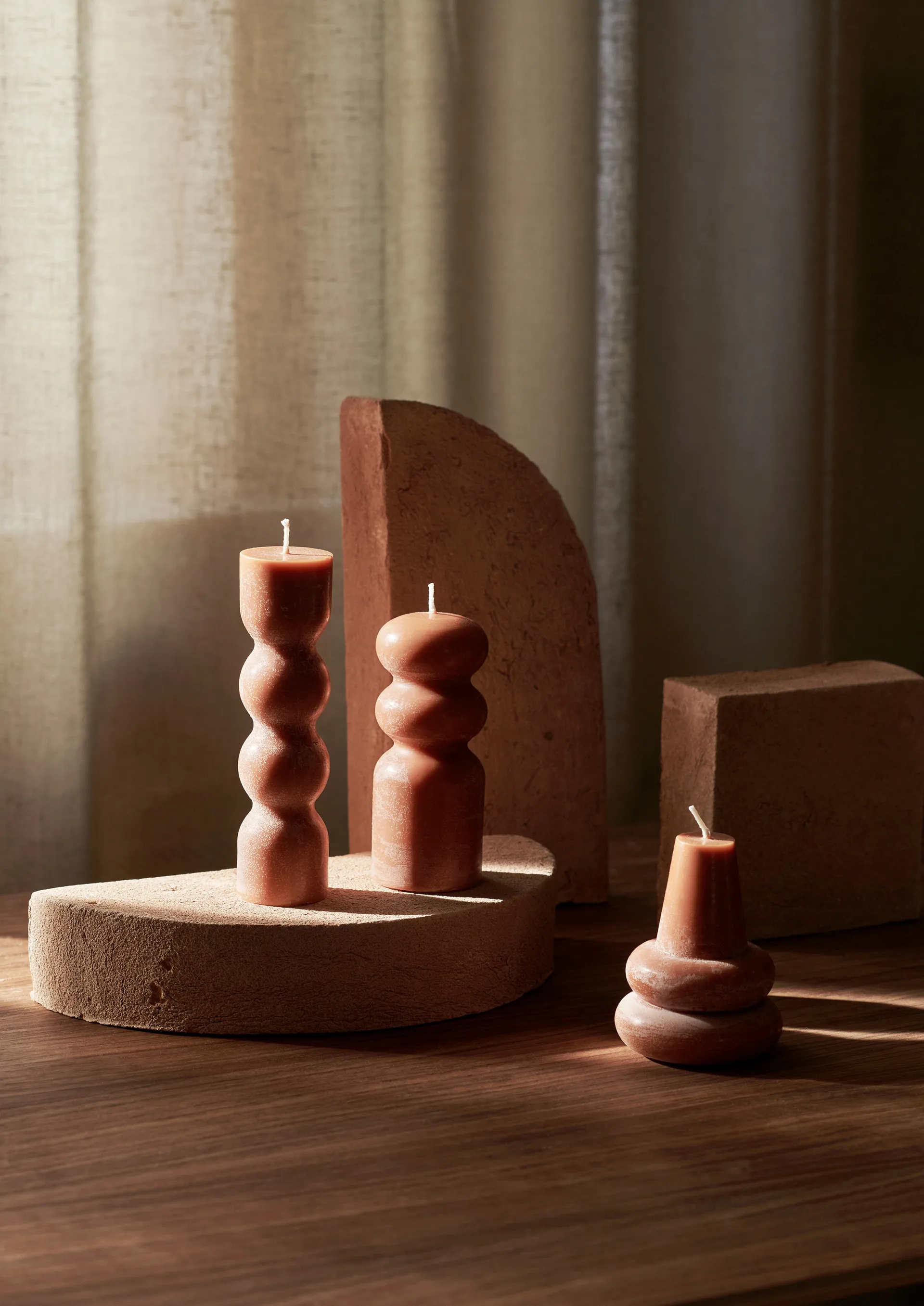 Torno kynttilät 3-pakkaus Ø 4 cm, Amber Ferm Living