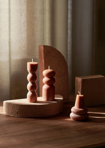Torno kynttilät 3-pakkaus Ø 4 cm - Amber - Ferm Living