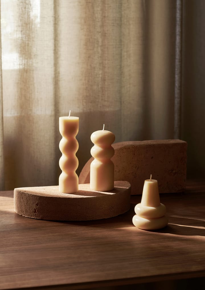 Torno kynttilät 3-pakkaus Ø 4 cm, Pale Yellow Ferm Living