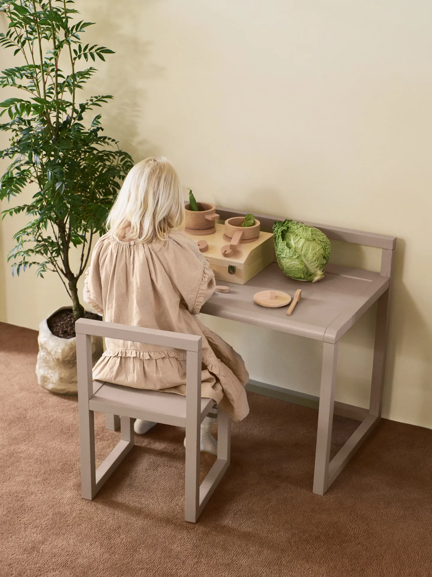 Toro Suitcase Kitchen ruoanlaittosarja lapsille, Natural Ferm Living