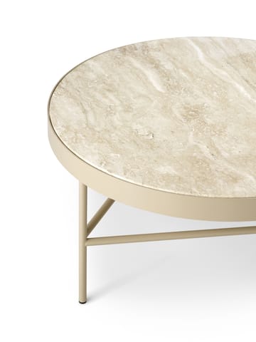 Travertine sohvapöytä Ø 70,5 cm - Cashmere - Ferm Living