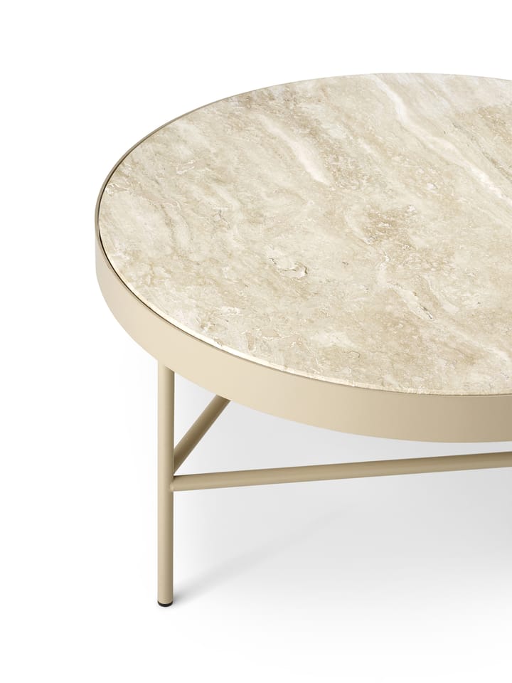 Travertine sohvapöytä Ø 70,5 cm, Cashmere Ferm Living