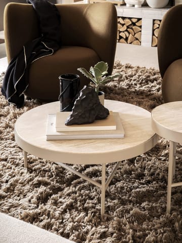 Travertine sohvapöytä Ø 70,5 cm - Cashmere - Ferm Living