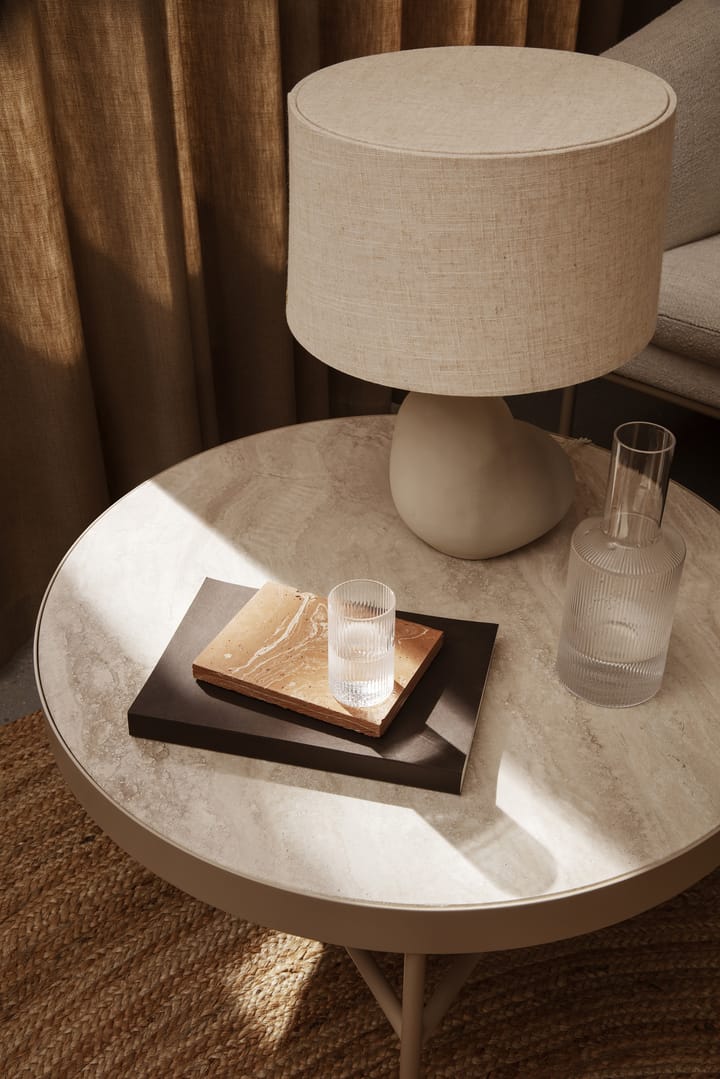Travertine sohvapöytä Ø 70,5 cm, Cashmere Ferm Living