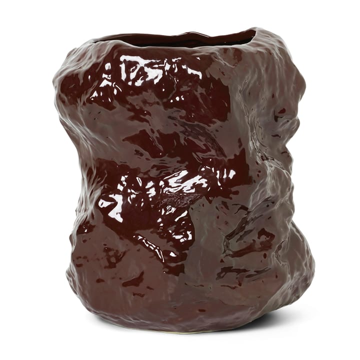 Tuck maljakko, 34 cm - Punaruskea - Ferm LIVING