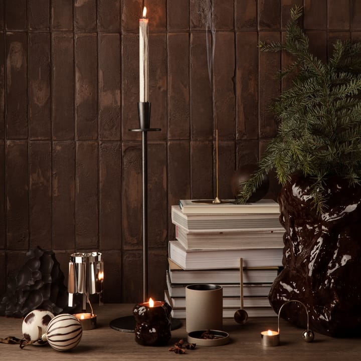 Tuck maljakko, 34 cm, Punaruskea Ferm Living