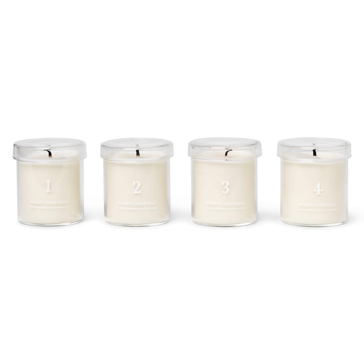 Tuoksullinen adventtikynttilä, 4-pakkaus - Valkoinen - Ferm LIVING