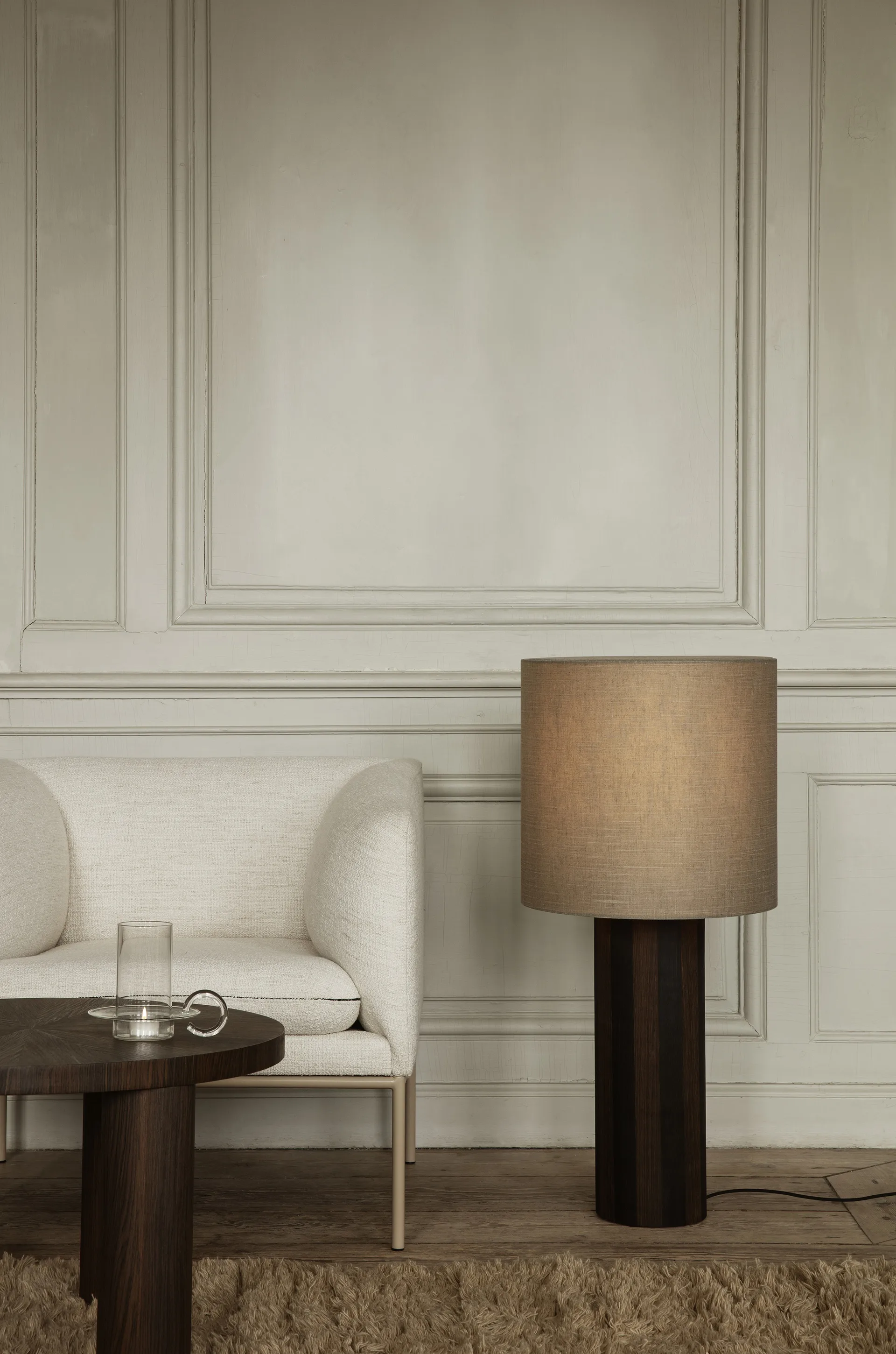 Turn nojatuoli, Cashmere bouclé offwhite Ferm Living