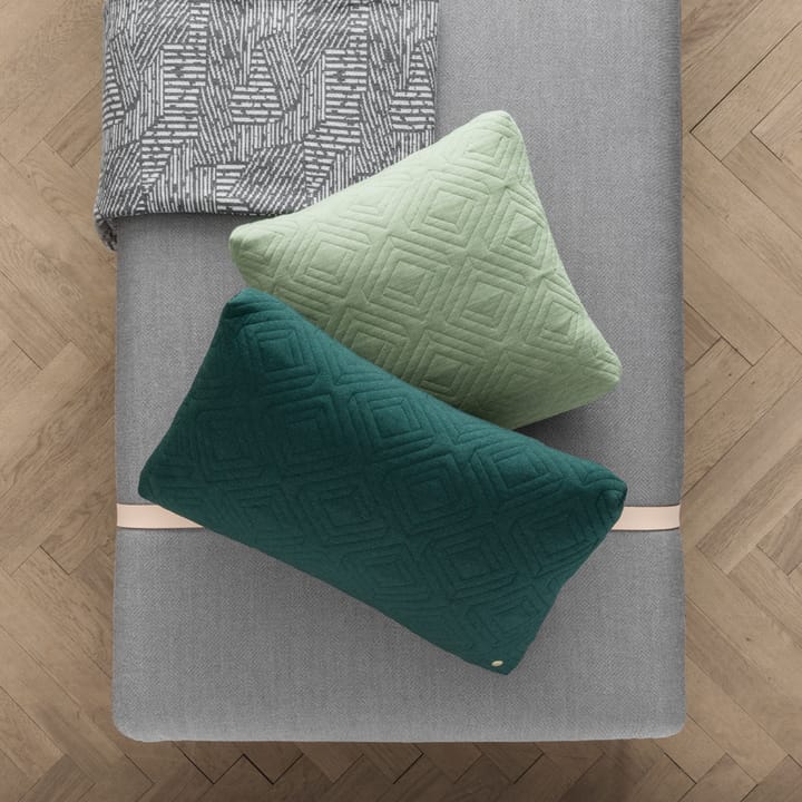 Turn sohvasänky, Kangas fiord by kvadrat dark blue, musta runko Ferm Living