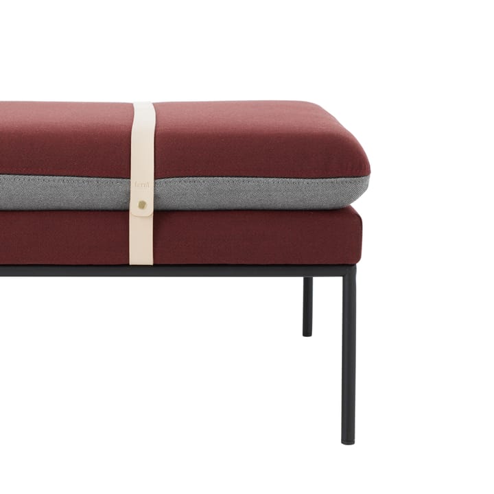 Turn sohvasänky, Kangas fiord by kvadrat dark blue, musta runko Ferm Living