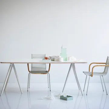 Turn sohvasänky - Kangas fiord by kvadrat dark grey, musta runko - Ferm Living