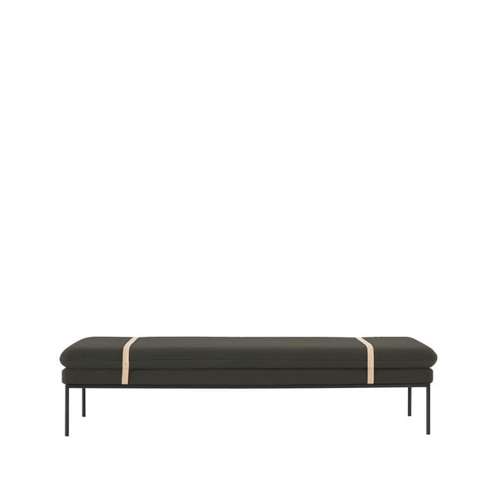 Turn sohvasänky - Wool dark green-musta runko - Ferm LIVING