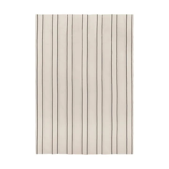 Twill päiväpeite - Off-white-black, 180x260 cm - Ferm Living