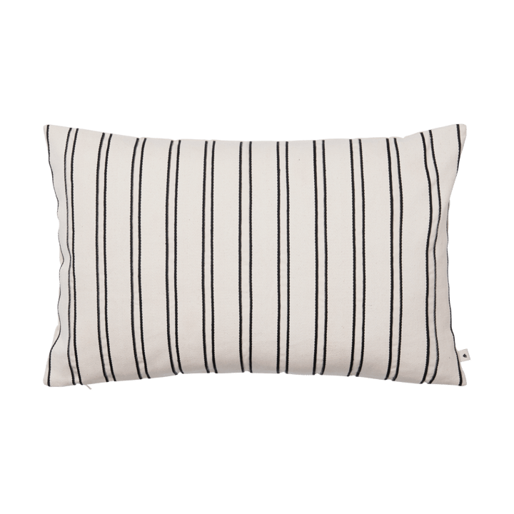 Twill-tyynynpäällinen 40x60 cm - Off-white-black - Ferm Living