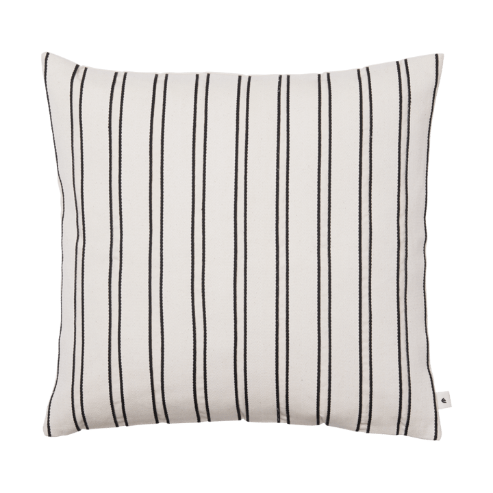 Twill-tyynynpäällinen 50x50 cm - Off-white-black - Ferm Living