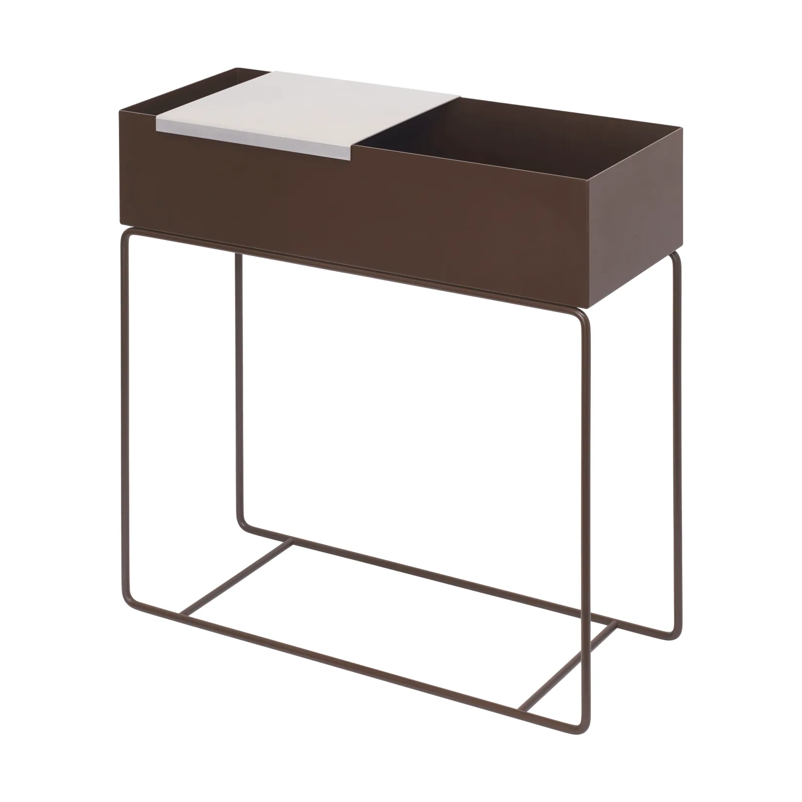 Varastolaatikko suuri plantboxille 26x26 cm., Alumiini Ferm Living