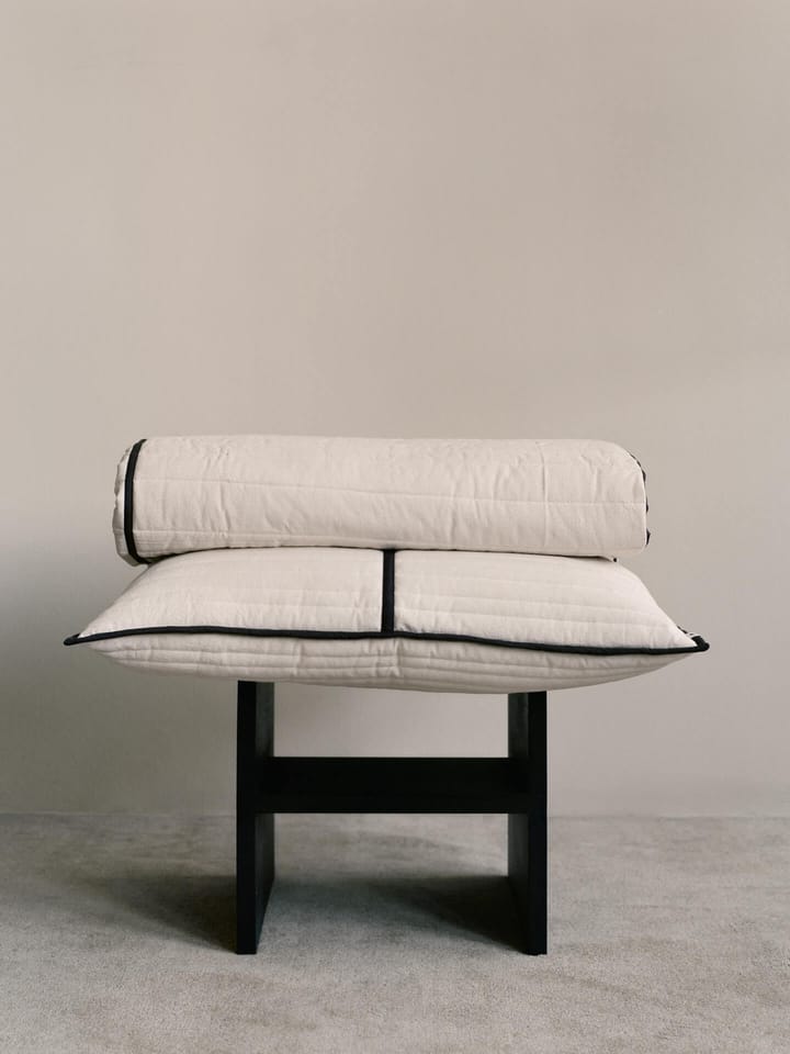 Vari tikkityyny 60x80 cm, Natural-dark chocolate Ferm Living