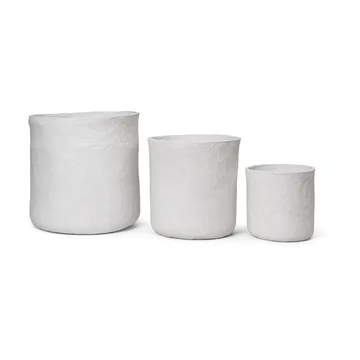 Vary säilytyskori 3 osaa - White - Ferm Living