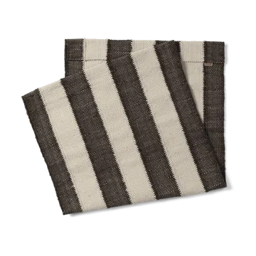 Verhoilu Desert loungenojatuoli - Off-white, Chocolate - Ferm Living