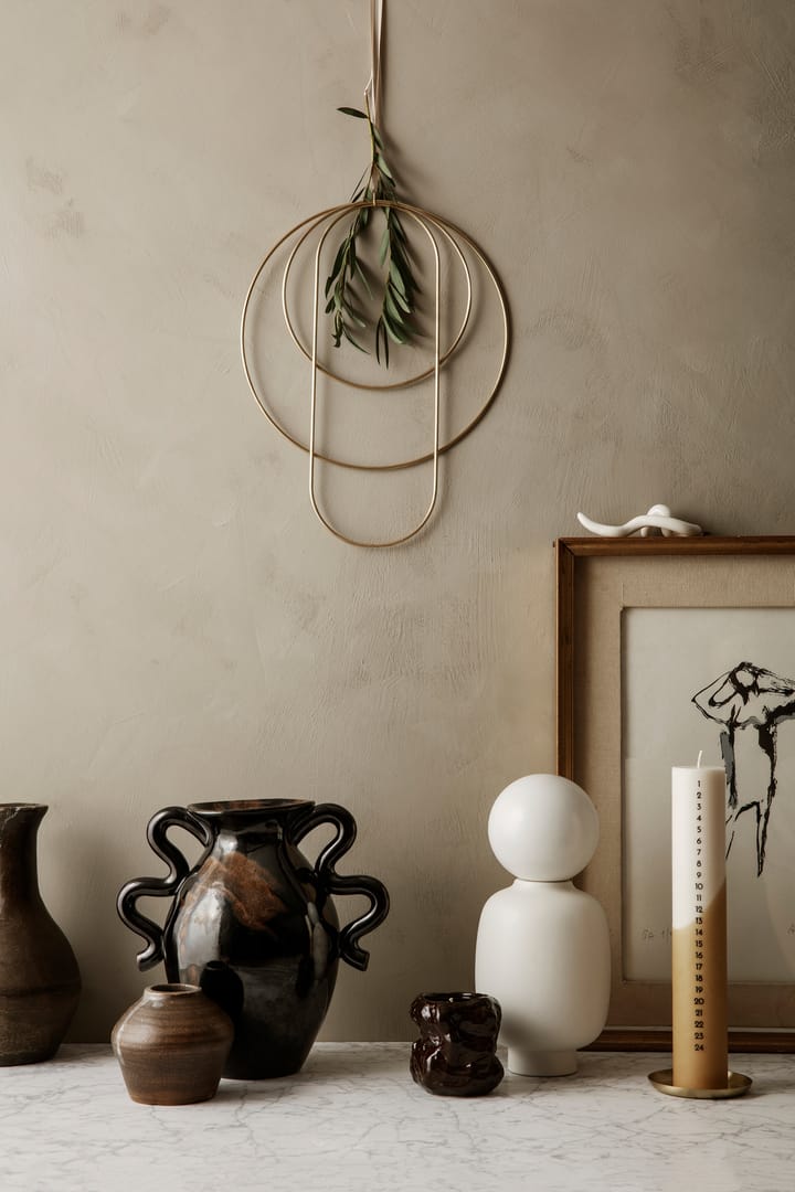 Verso maljakko 27 cm, Black-brown Ferm Living
