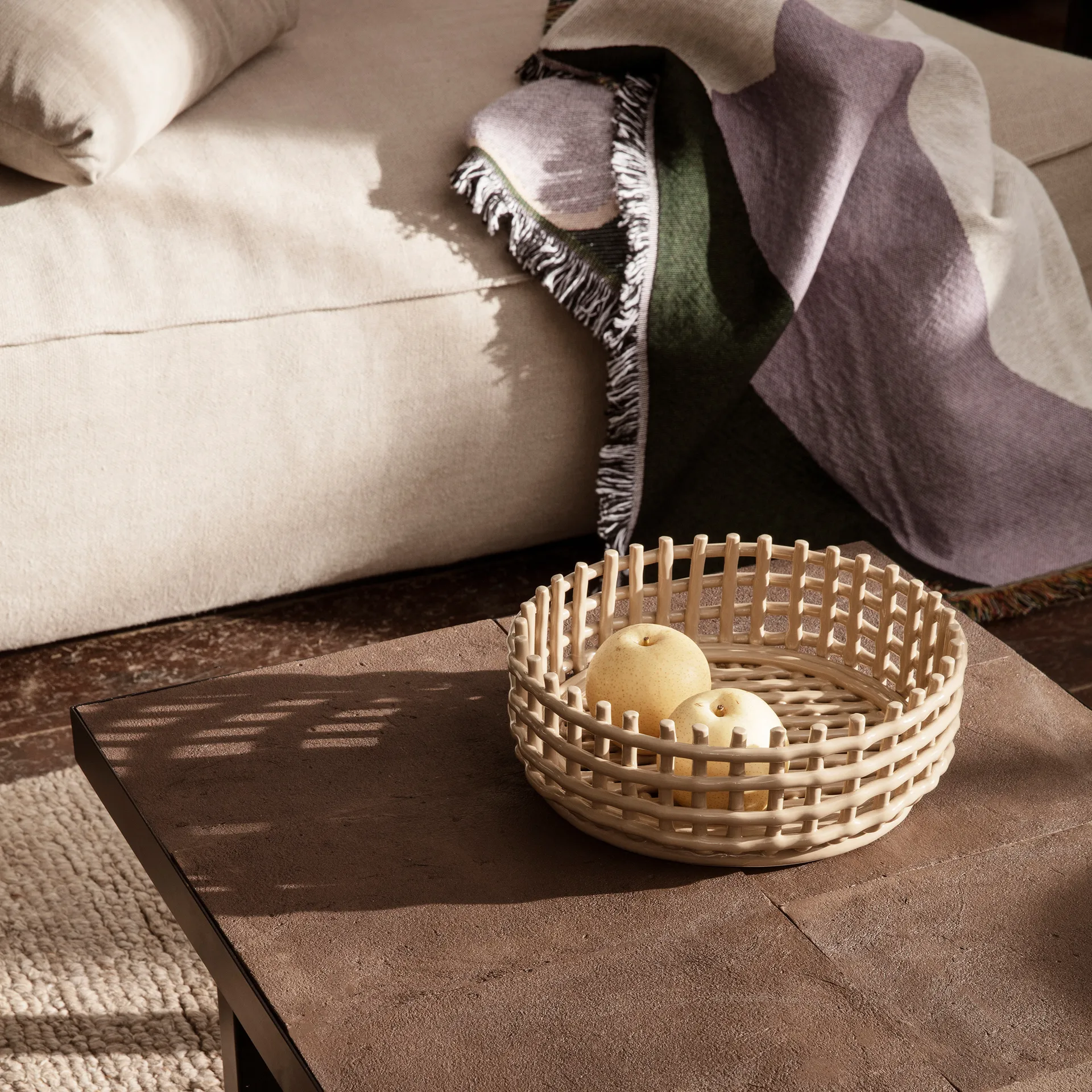 Vista huopa 120x170 cm, Lila-harmaa Ferm Living