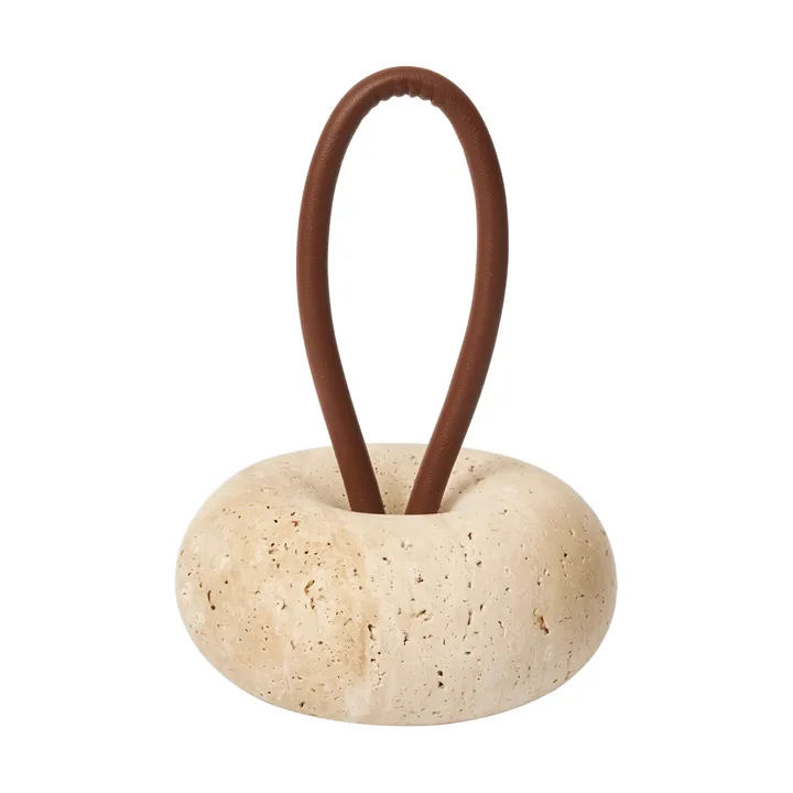 Wa ovenpysäytin - Travertine, Ø14 cm - Ferm Living