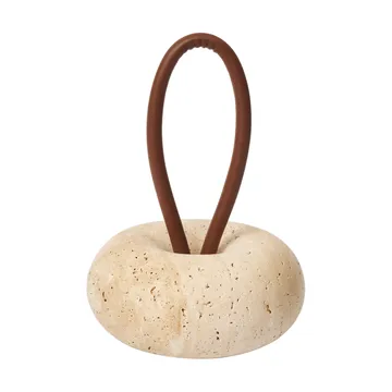 Wa ovistoppari - Travertiini, Ø14 cm - Ferm Living