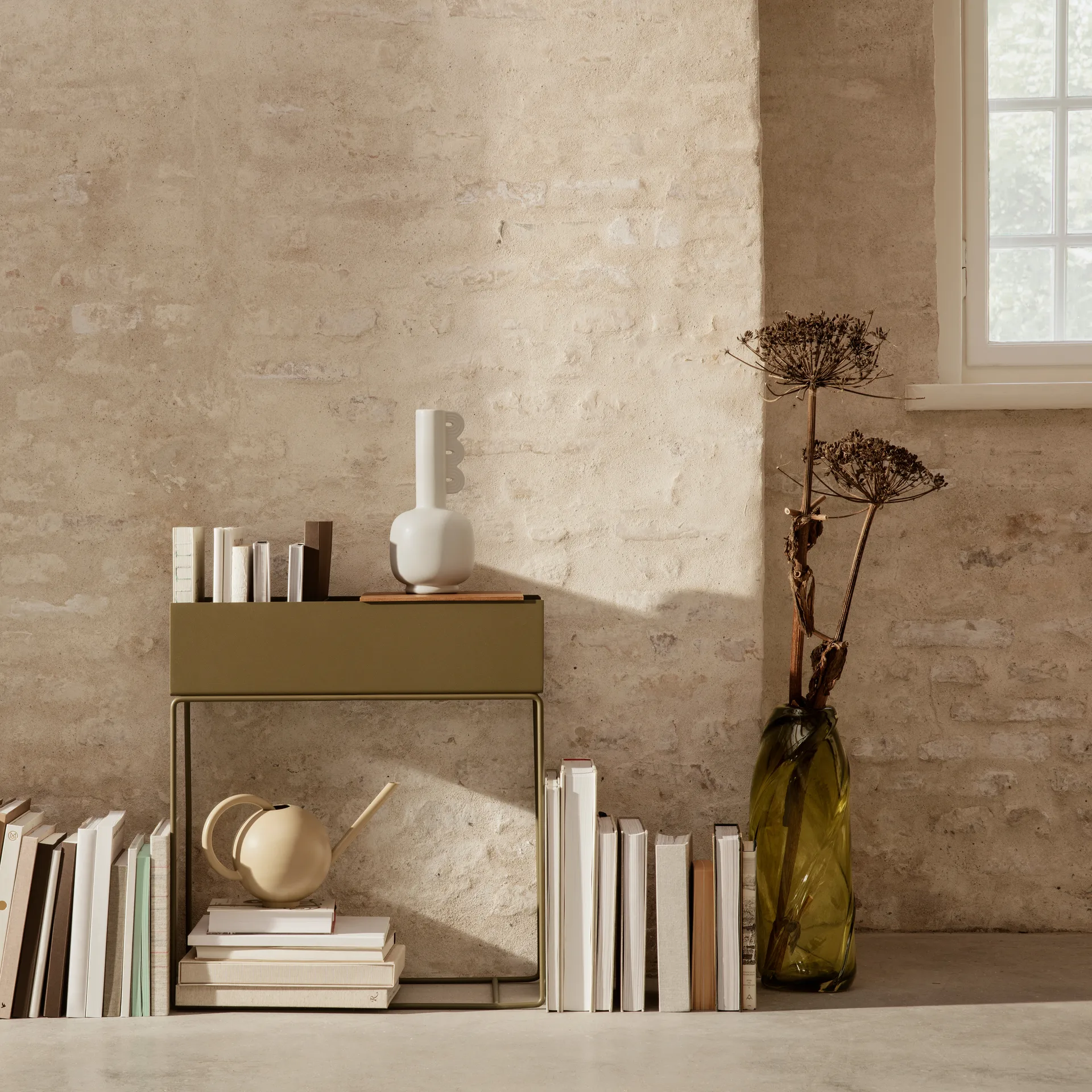 Water Swirl -maljakko, Moss green Ferm Living
