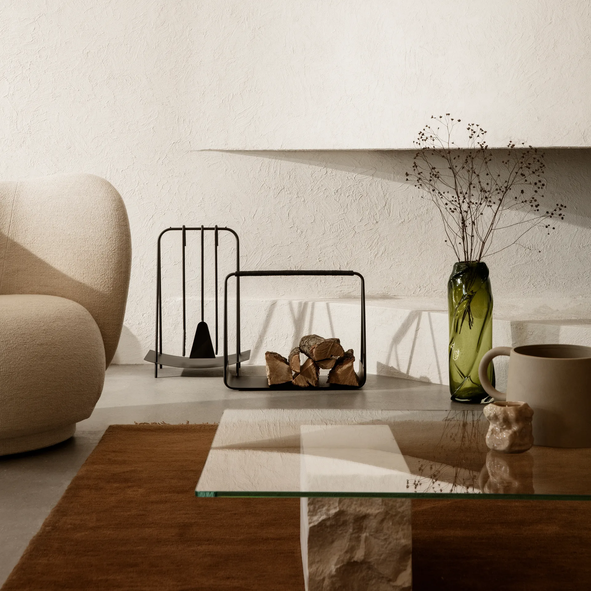 Water Swirl -maljakko, Moss green Ferm Living