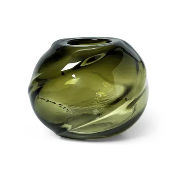 Water Swirl maljakko pyöreä Ø21 cm - Moss Green - Ferm Living