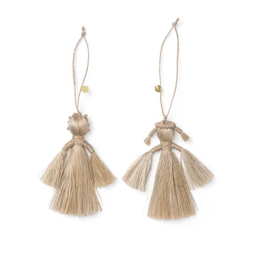 Wing angels joulukoriste 9 cm 2 kpl - Natural - Ferm Living