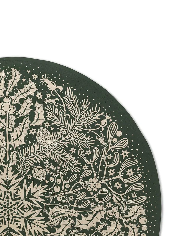 Winter Forest Tree joulukuusenmatto, dark green Ferm Living