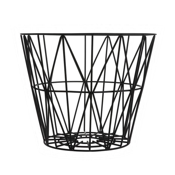 Wire kori musta, keskikokoinen 50 x 40 cm Ferm Living