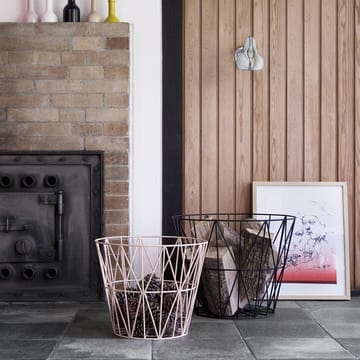 Wire kori roosa - iso 60 x 45 cm - Ferm Living