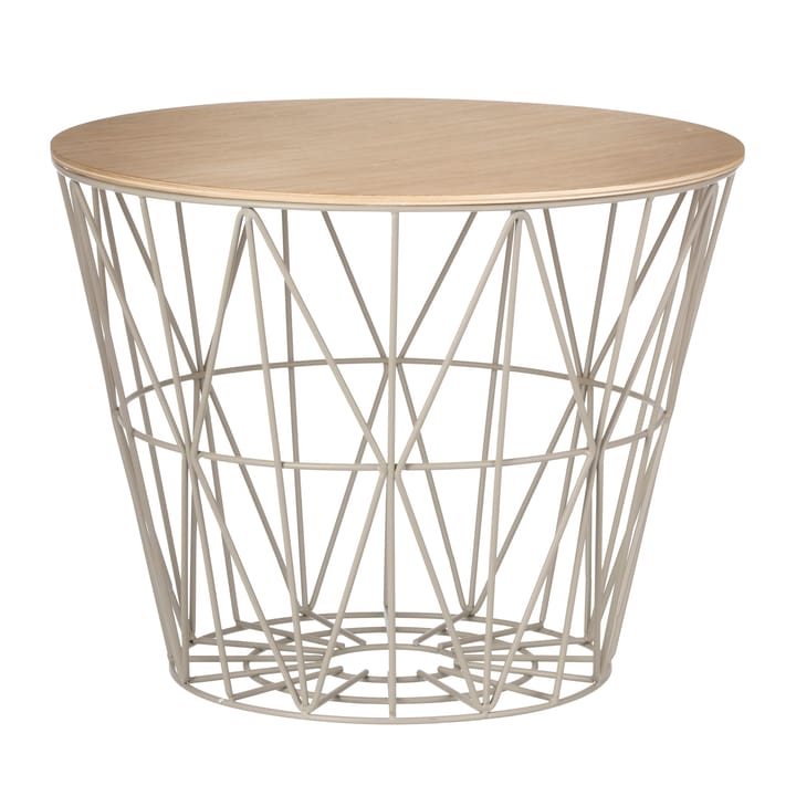 Wire-korin kansi, öljytty tammi, Keskikokoinen Ø 50 cm Ferm Living