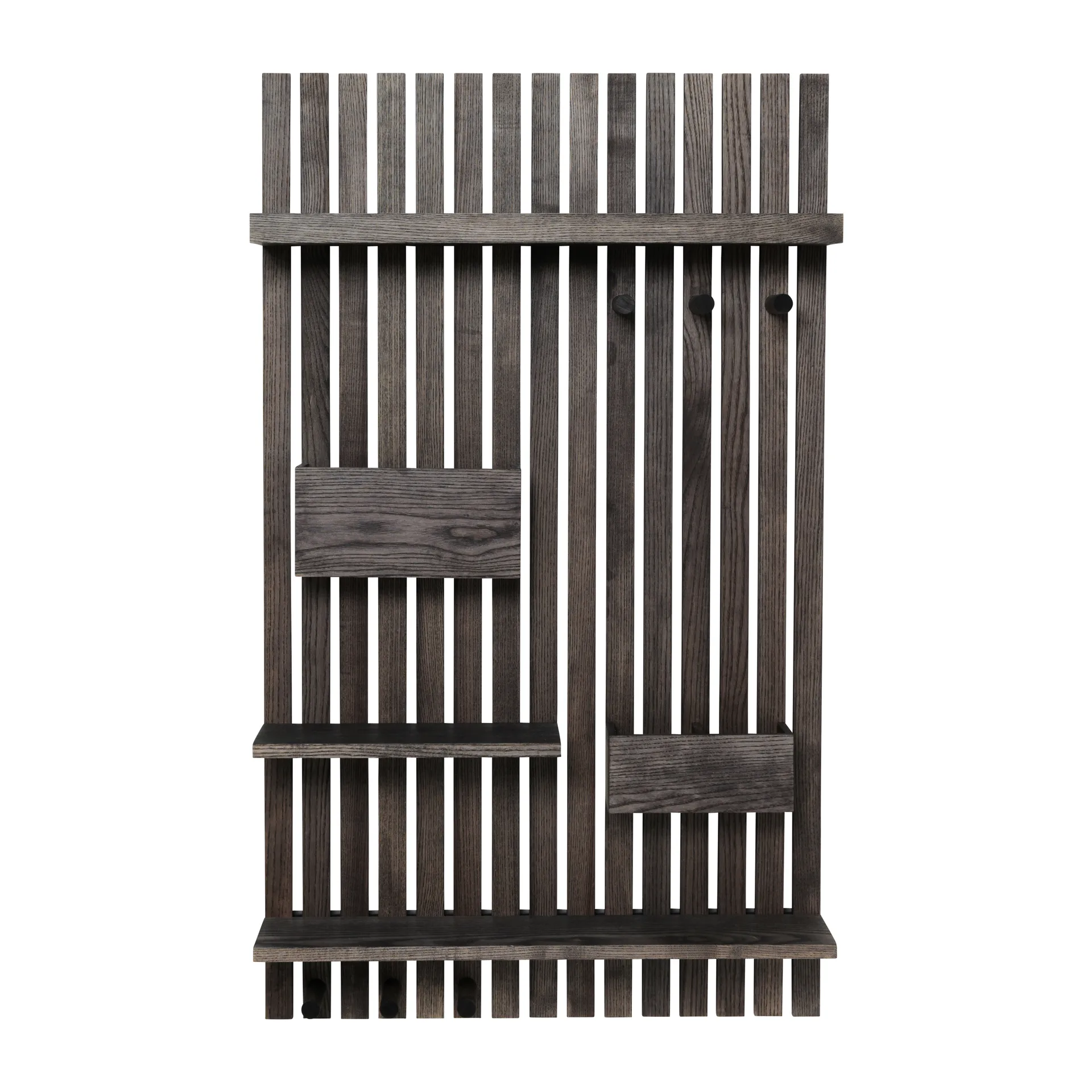 Wooden multi shelf hylly, Tummapetsattu saarni Ferm Living