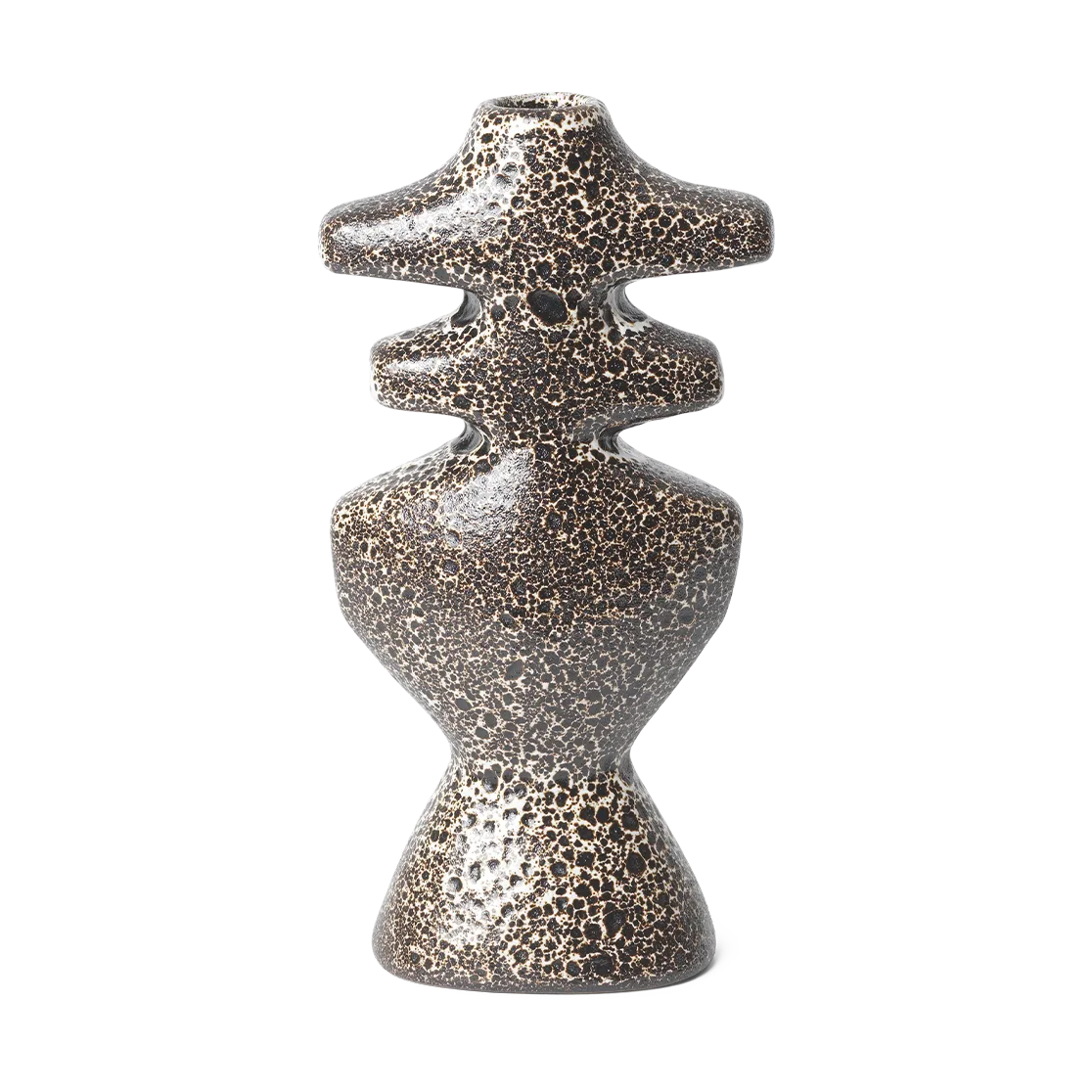 Yara kynttilänjalka large, Ruskea piste Ferm Living